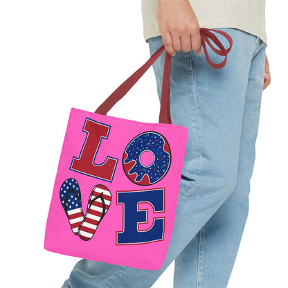 Pink Tote Bag - Vibrant and Playful Design for Summer Outings and Gifts