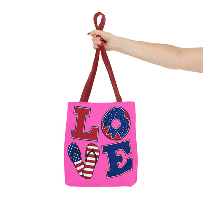 Pink Tote Bag - Vibrant and Playful Design for Summer Outings and Gifts