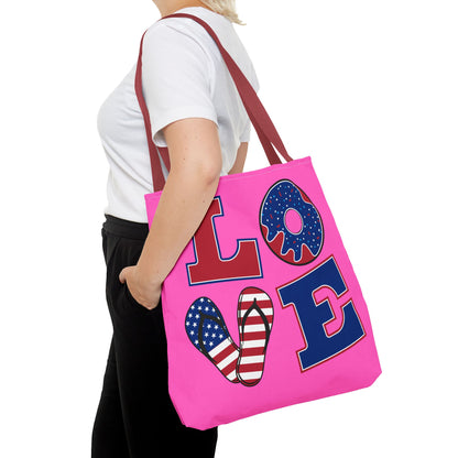 Pink Tote Bag - Vibrant and Playful Design for Summer Outings and Gifts