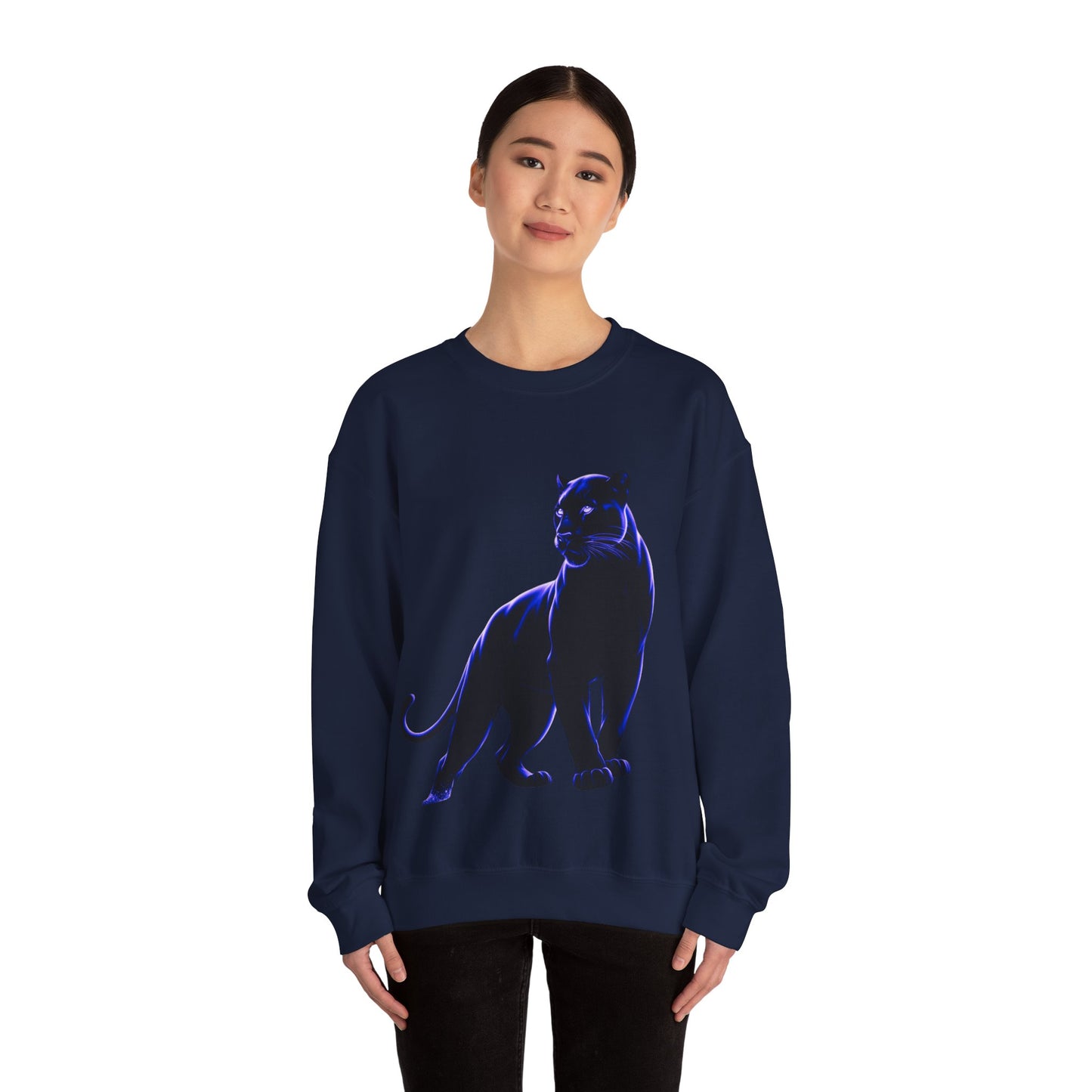 Panther Illustration Crewneck Sweatshirt