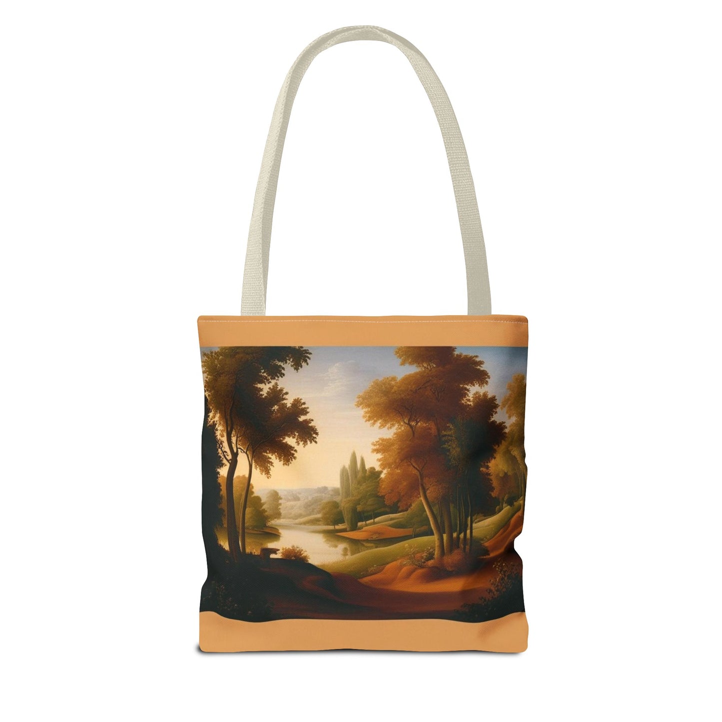 Polyester Tote Bag with Custom Prints and Multiple Handle Colors