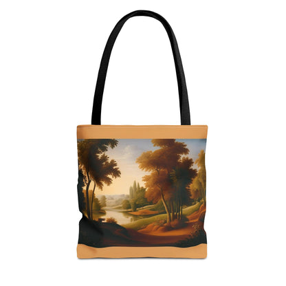 Polyester Tote Bag with Custom Prints and Multiple Handle Colors