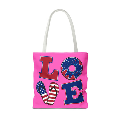 Pink Tote Bag - Vibrant and Playful Design for Summer Outings and Gifts