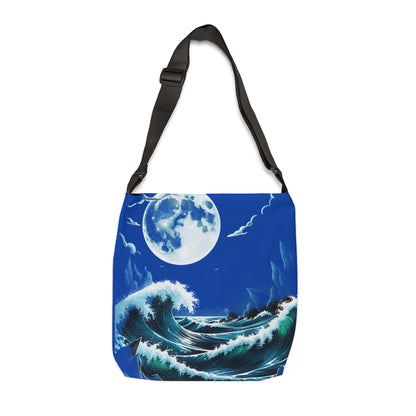 Wave Adjustable Tote Bag with Vibrant Colors and Adjustable Strap