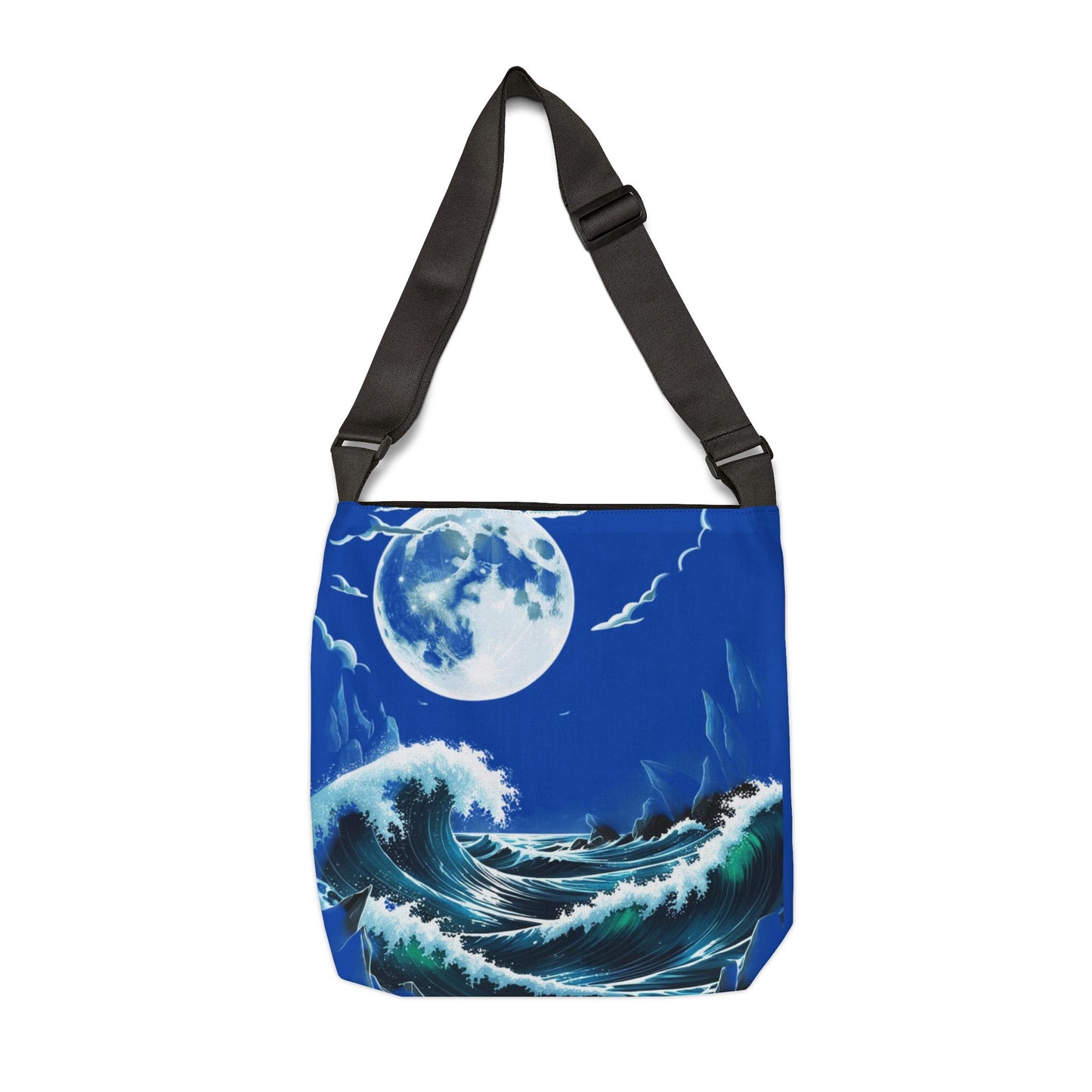 Wave Adjustable Tote Bag with Vibrant Colors and Adjustable Strap