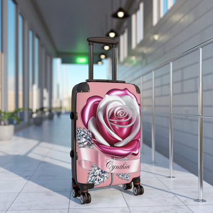 Suitcase Travel Luggage with 360-Degree Swivel Wheels and Adjustable Handle