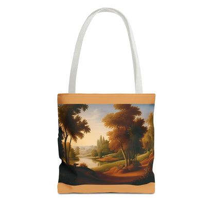 Polyester Tote Bag with Custom Prints and Multiple Handle Colors