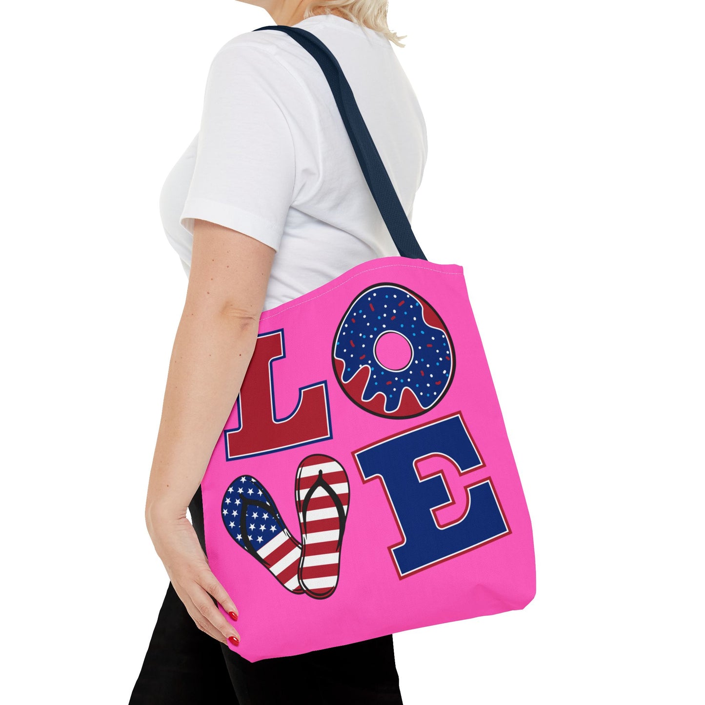 Pink Tote Bag - Vibrant and Playful Design for Summer Outings and Gifts