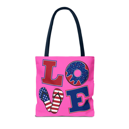 Pink Tote Bag - Vibrant and Playful Design for Summer Outings and Gifts