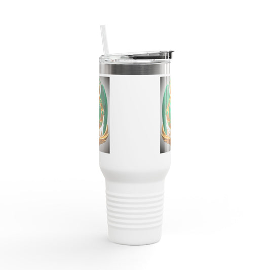 Insulated Travel Mug 40oz Stainless Steel Double-Wall Insulated with Lid and Straw - 8 Color Variants