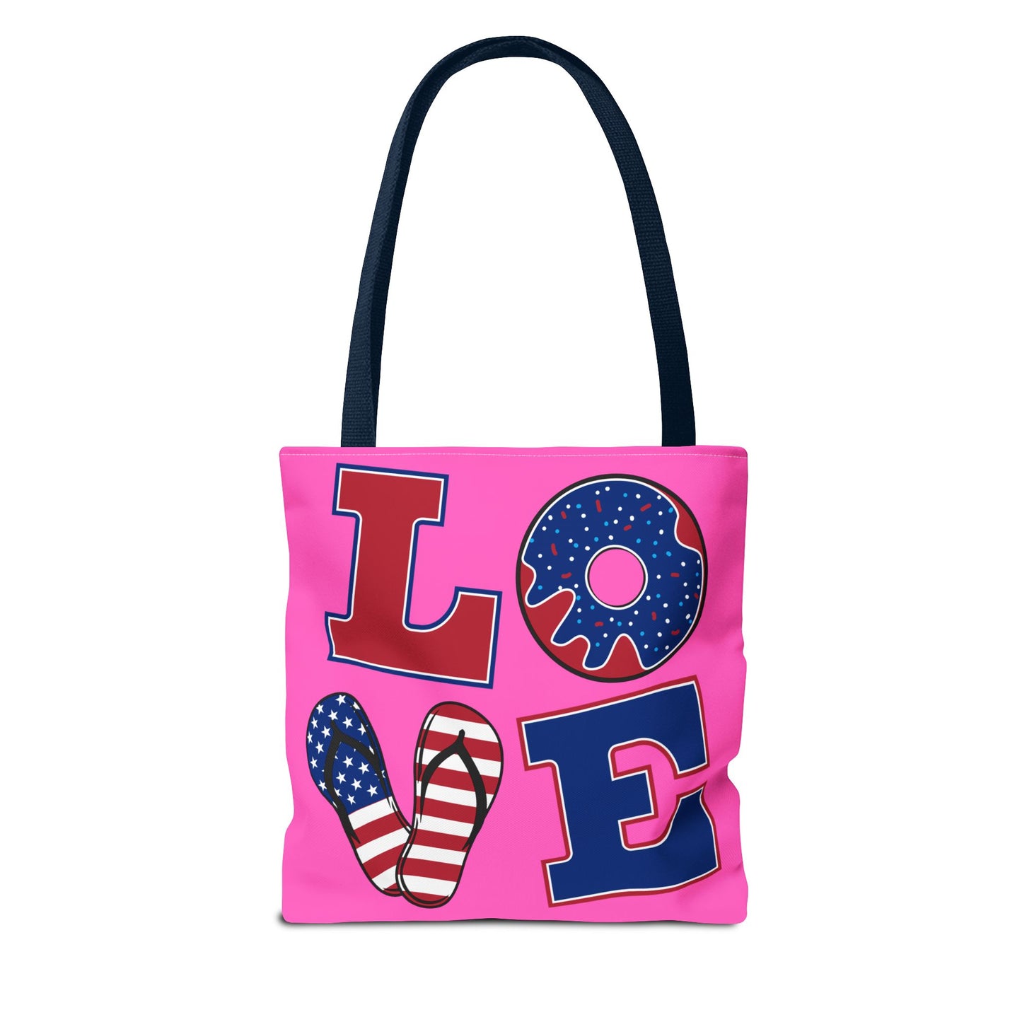 Pink Tote Bag - Vibrant and Playful Design for Summer Outings and Gifts