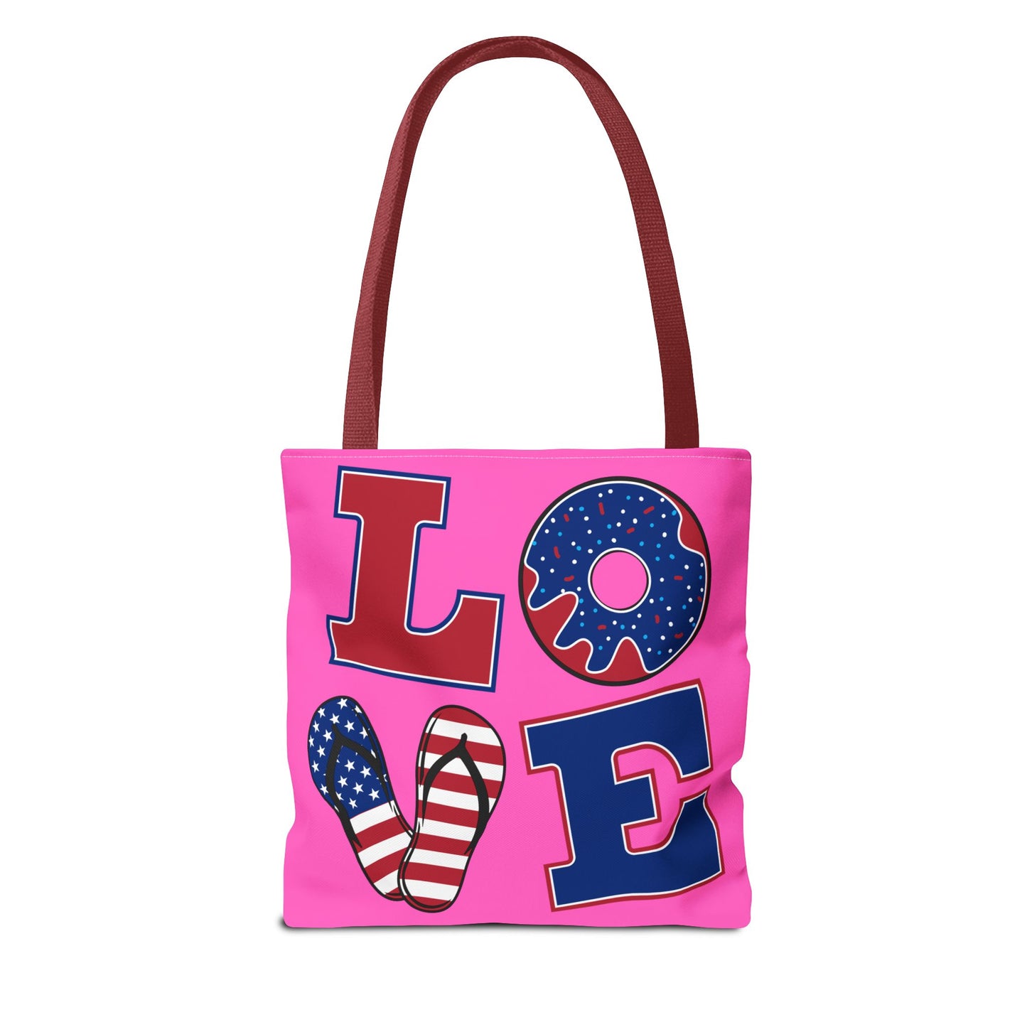 Pink Tote Bag - Vibrant and Playful Design for Summer Outings and Gifts