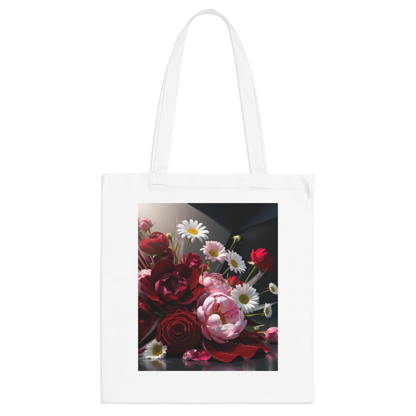 Cotton Tote Bag with Cross Stitching Handles